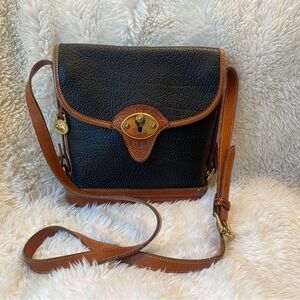 Dooney & Bourke Black and Tan Crossbody Bag